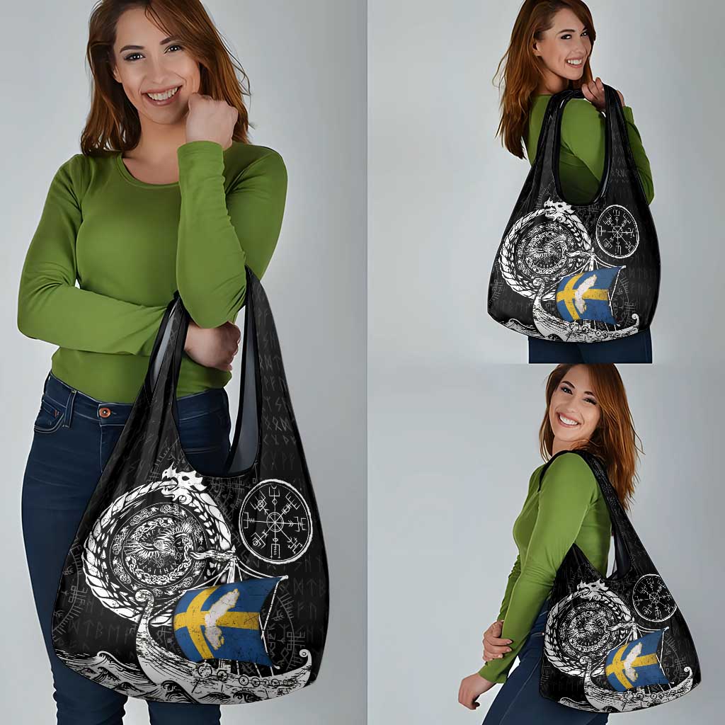 Viking Sweden Grocery Bag Swedish Viking Ship
