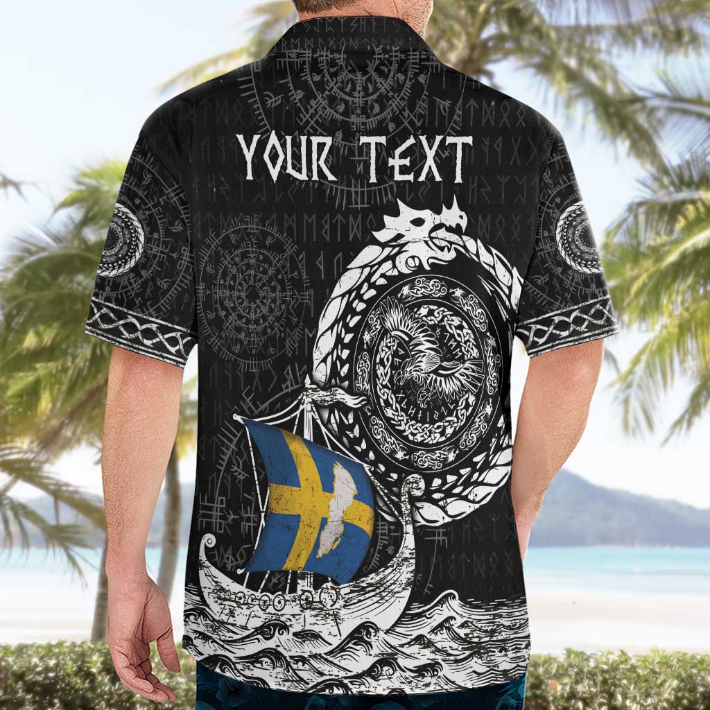 Personalized Viking Sweden Hawaiian Shirt Swedish Viking Ship