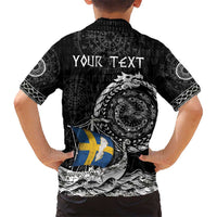 Personalized Viking Sweden Hawaiian Shirt Swedish Viking Ship