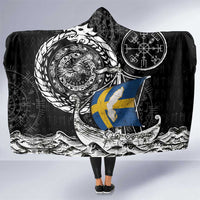 Viking Sweden Hooded Blanket Swedish Viking Ship