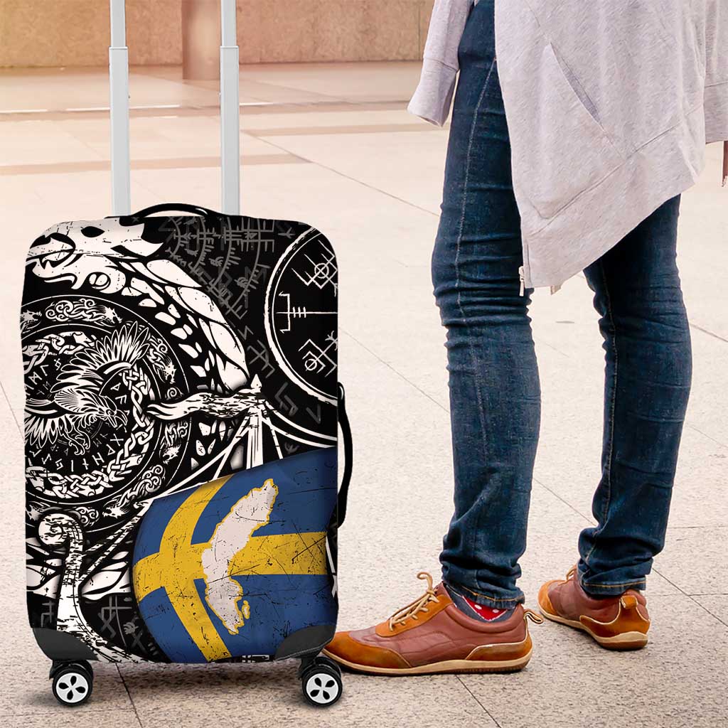 Viking Sweden Luggage Cover Swedish Viking Ship