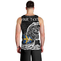 Personalized Viking Sweden Men Tank Top Swedish Viking Ship