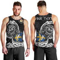 Personalized Viking Sweden Men Tank Top Swedish Viking Ship