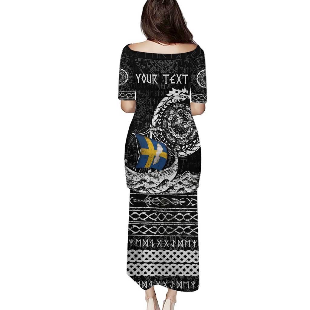 Personalized Viking Sweden Puletasi Swedish Viking Ship