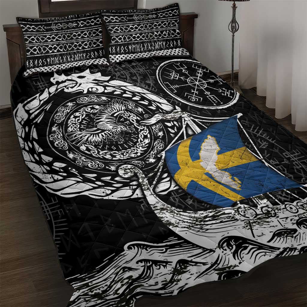 Viking Sweden Quilt Bed Set Swedish Viking Ship