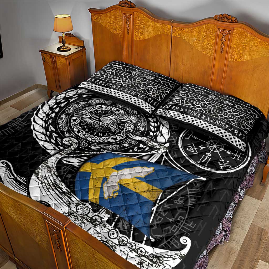 Viking Sweden Quilt Bed Set Swedish Viking Ship