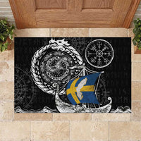 Viking Sweden Rubber Doormat Swedish Viking Ship