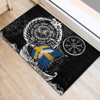 Viking Sweden Rubber Doormat Swedish Viking Ship