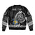 Personalized Viking Sweden Sleeve Zip Bomber Jacket Swedish Viking Ship