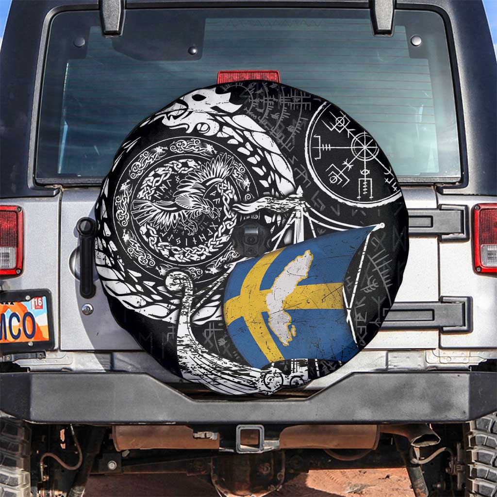 Viking Sweden Spare Tire Cover Swedish Viking Ship