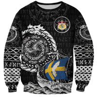 Personalized Viking Sweden Sweatshirt Swedish Viking Ship
