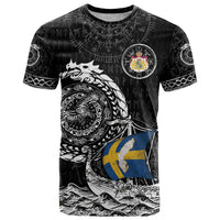 Personalized Viking Sweden T Shirt Swedish Viking Ship