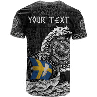 Personalized Viking Sweden T Shirt Swedish Viking Ship