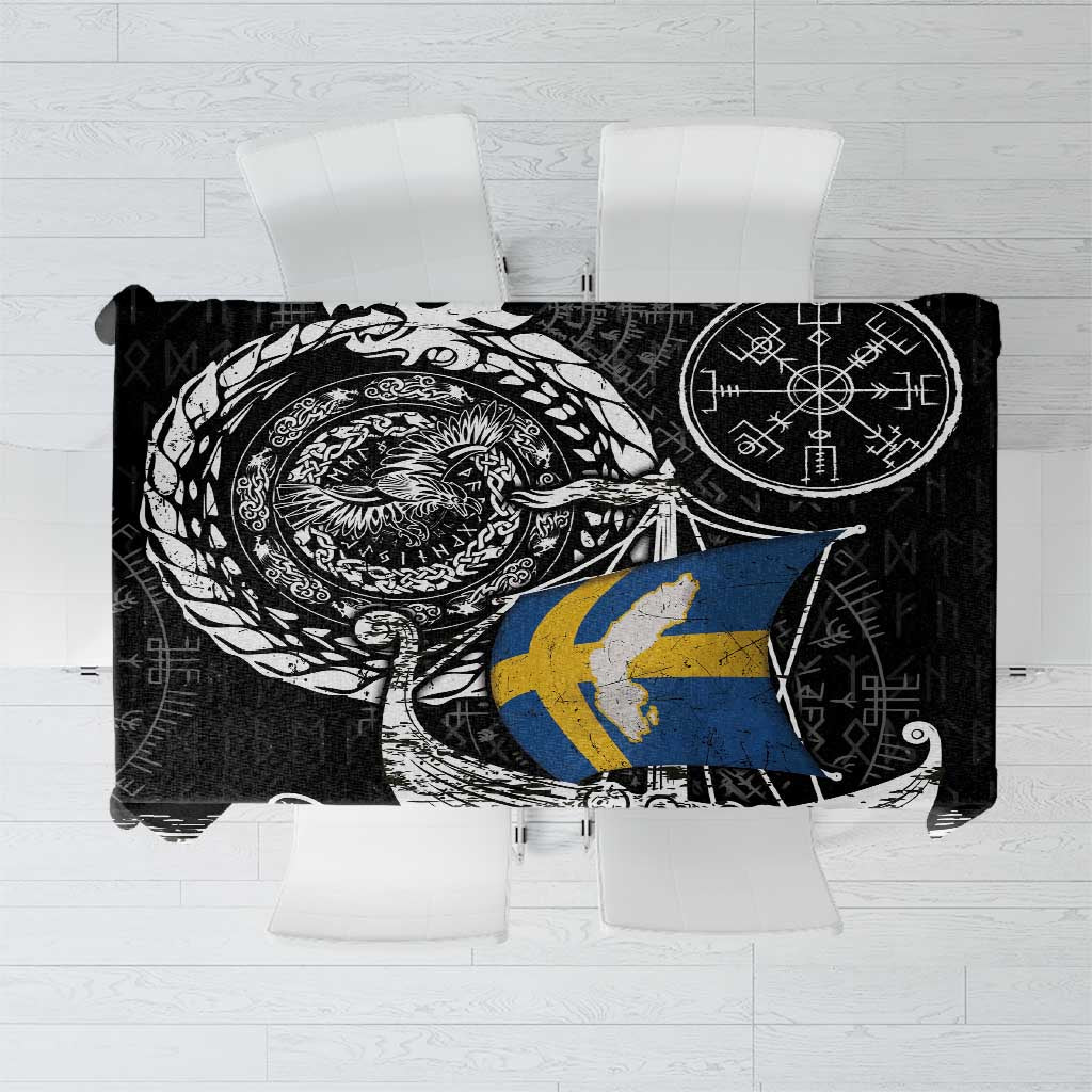 Viking Sweden Tablecloth Swedish Viking Ship