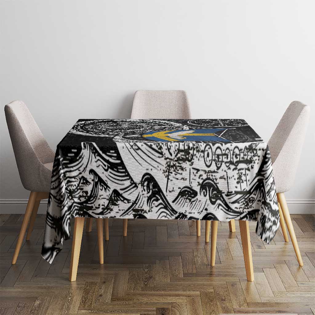 Viking Sweden Tablecloth Swedish Viking Ship