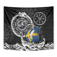 Viking Sweden Tapestry Swedish Viking Ship