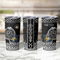 Personalized Viking Sweden Tumbler Cup Swedish Viking Ship