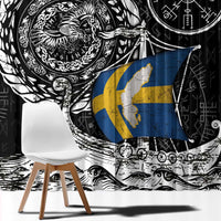 Viking Sweden Window Curtain Swedish Viking Ship