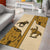Cowboy Area Rug Horse Riding Retro Western Yoke Beige - Wonder Print Shop