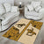 Cowboy Area Rug Horse Riding Retro Western Yoke Beige - Wonder Print Shop