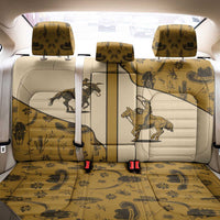 Cowboy Back Car Seat Cover Horse Riding Retro Western Yoke Beige - Wonder Print Shop