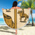 Cowboy Beach Blanket Horse Riding Retro Western Yoke Beige - Wonder Print Shop
