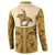 Cowboy Button Sweatshirt Horse Riding Retro Western Yoke Beige - Wonder Print Shop