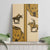Cowboy Canvas Wall Art Horse Riding Retro Western Yoke Beige - Wonder Print Shop