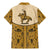 Cowboy Family Matching Mermaid Dress and Hawaiian Shirt Horse Riding Retro Western Yoke Beige - Wonder Print Shop
