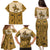 Cowboy Family Matching Puletasi and Hawaiian Shirt Horse Riding Retro Western Yoke Beige - Wonder Print Shop
