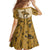 Cowboy Family Matching Summer Maxi Dress and Hawaiian Shirt Horse Riding Retro Western Yoke Beige - Wonder Print Shop