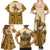 Cowboy Family Matching Summer Maxi Dress and Hawaiian Shirt Horse Riding Retro Western Yoke Beige - Wonder Print Shop