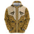 Cowboy Hoodie Horse Riding Retro Western Yoke Beige - Wonder Print Shop