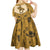 Cowboy Kid Short Sleeve Dress Horse Riding Retro Western Yoke Beige - Wonder Print Shop
