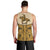 Cowboy Men Tank Top Horse Riding Retro Western Yoke Beige - Wonder Print Shop