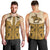 Cowboy Men Tank Top Horse Riding Retro Western Yoke Beige - Wonder Print Shop