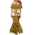 Cowboy Mermaid Dress Horse Riding Retro Western Yoke Beige - Wonder Print Shop