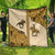 Cowboy Quilt Horse Riding Retro Western Yoke Beige - Wonder Print Shop