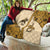 Cowboy Quilt Horse Riding Retro Western Yoke Beige - Wonder Print Shop