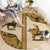 Cowboy Round Carpet Horse Riding Retro Western Yoke Beige - Wonder Print Shop
