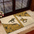 Cowboy Rubber Doormat Horse Riding Retro Western Yoke Beige - Wonder Print Shop