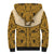 Cowboy Sherpa Hoodie Horse Riding Retro Western Yoke Beige - Wonder Print Shop