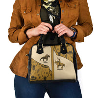 Cowboy Shoulder Handbag Horse Riding Retro Western Yoke Beige - Wonder Print Shop