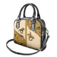 Cowboy Shoulder Handbag Horse Riding Retro Western Yoke Beige - Wonder Print Shop