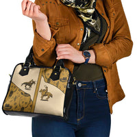 Cowboy Shoulder Handbag Horse Riding Retro Western Yoke Beige - Wonder Print Shop