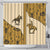 Cowboy Shower Curtain Horse Riding Retro Western Yoke Beige - Wonder Print Shop