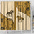 Cowboy Shower Curtain Horse Riding Retro Western Yoke Beige - Wonder Print Shop