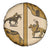 Cowboy Spare Tire Cover Horse Riding Retro Western Yoke Beige - Wonder Print Shop