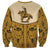 Cowboy Sweatshirt Horse Riding Retro Western Yoke Beige - Wonder Print Shop