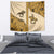Cowboy Tapestry Horse Riding Retro Western Yoke Beige - Wonder Print Shop
